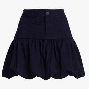 Free Assembly Bubble Hem Mini Skirt Navy High Waist, NWT, Women, Casual